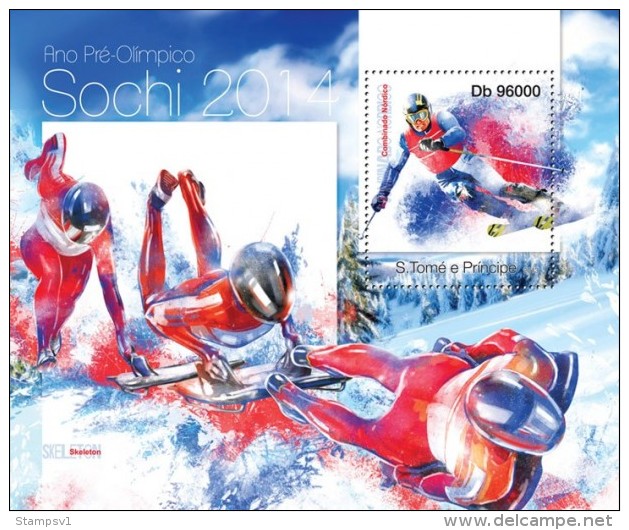 S, Tome&Principe. 2013 Sochi 2014. (101b) - Winter 2014: Sochi