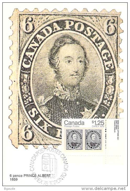 CANADA  CARTE     MAXIMUM    NUM.YVERT  BF1 CAPEX 78 PRINCE ALBERT - Maximumkarten (MC)