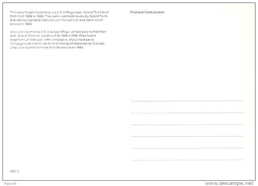 CANADA  CARTE     MAXIMUM    NUM.YVERT 897 TRAIN CHEMIN DE FER - Maximum Cards