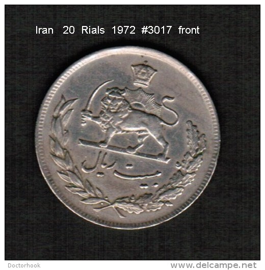 IRAN    20  RIALS  1972  (1351)  (KM # 1180) - Irán