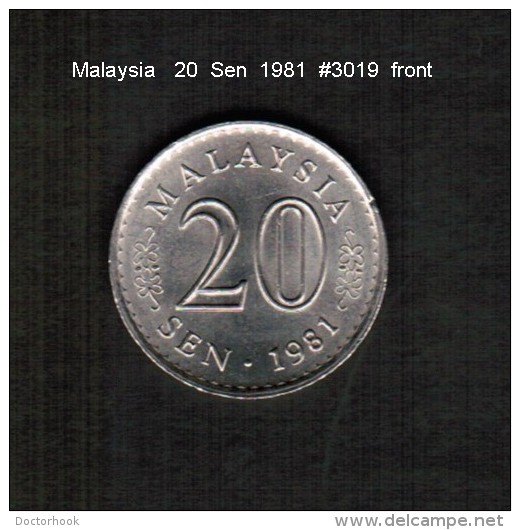 MALAYSIA   20  SEN  1981  (KM # 4) - Malaysia