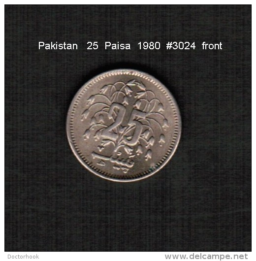 PAKISTAN   25  PAISA  1980  (KM # 37) - Pakistan