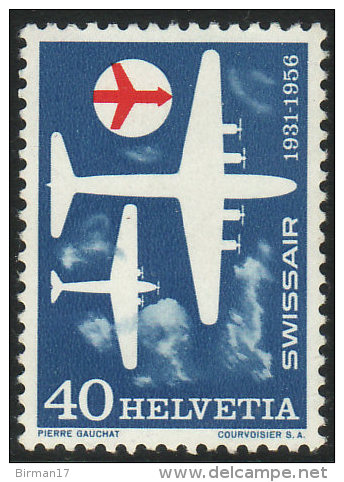 SUISSE 1956 1 TP 25ème Anniversaire De La Compagnie Aérienne "Swissair" Y&T N° 575 Neuf ** - Unused Stamps