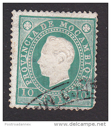Mozambique, Scott #16, Used, Portuguese Crown, Issued 1886 - Mozambique