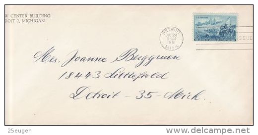 UNITED STATES 1951 MICHEL NO: 618  FDC - 1941-1950