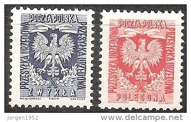 POLAND  # STAMPS FROM YEAR 1954 - Portomarken