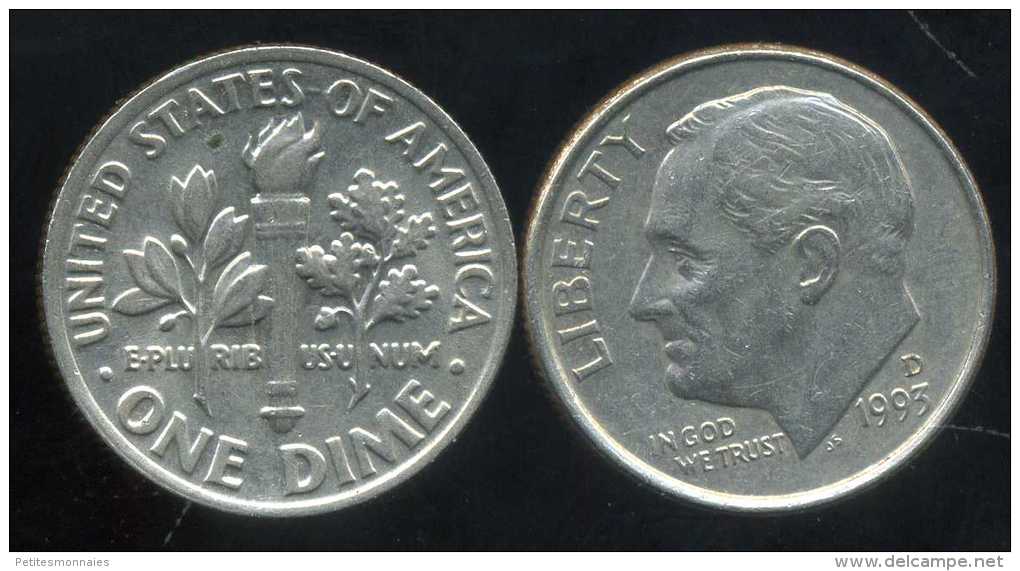 UNITED STATES - USA - 10 Cents  Dimes  1993 D - 1946-...: Roosevelt