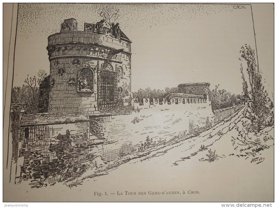 La Semaine Des Constructeurs. N°26. 20 Décembre 1890. Bourse Du Travail à Paris.La Tour Des Gens D'Armes à Caen. - Revues Anciennes - Avant 1900