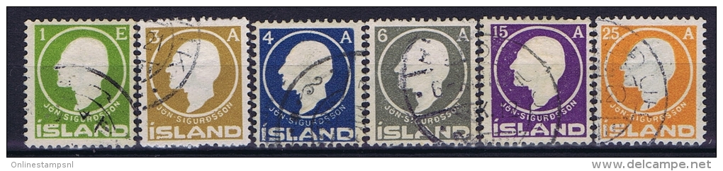 Iceland: 1911, Mi Nr  63 - 68   Used - Gebruikt