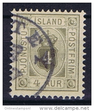 Iceland: 1900  Mi Nr 9  Used,   Dienstmarke Service - Dienstzegels