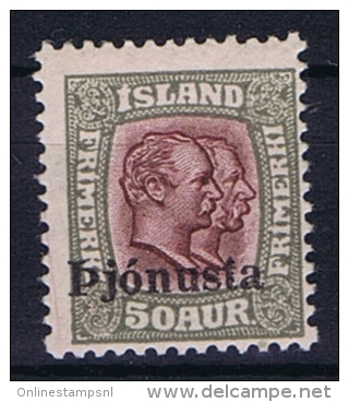Iceland: 1936  Mi Nr 65,   MH/* , Dienstmarke Service - Officials