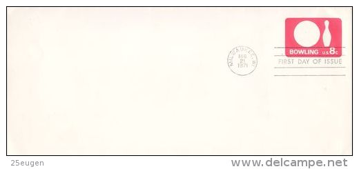 UNITED STATES 1971 BOWLING POSTAL STATIONERY - Petanca