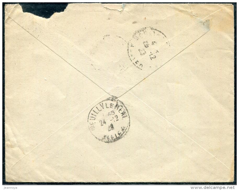 MAROC - LETTRE EN FRANCHISE MILITAIRE, " LE GENERAL COMt EN CHEF ", POUR MOULINS LE 25/12/1923 - B - Cartas & Documentos