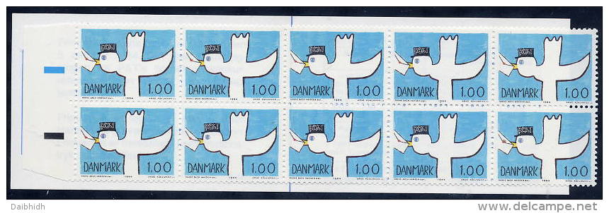 DENMARK 1984 World Communications Year 1.00 Kr Complete Booklet MNH / **.  Michel 816 - Markenheftchen