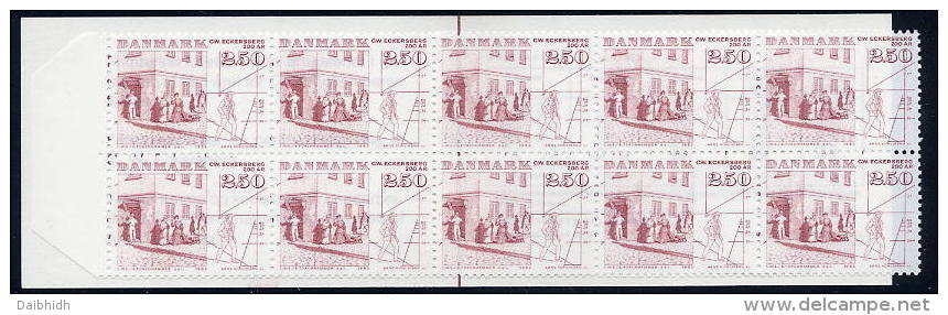 DENMARK 1983 Eckersberg Bicentenary 2.50 Kr Complete Booklet MNH / **.  Michel 791 - Booklets