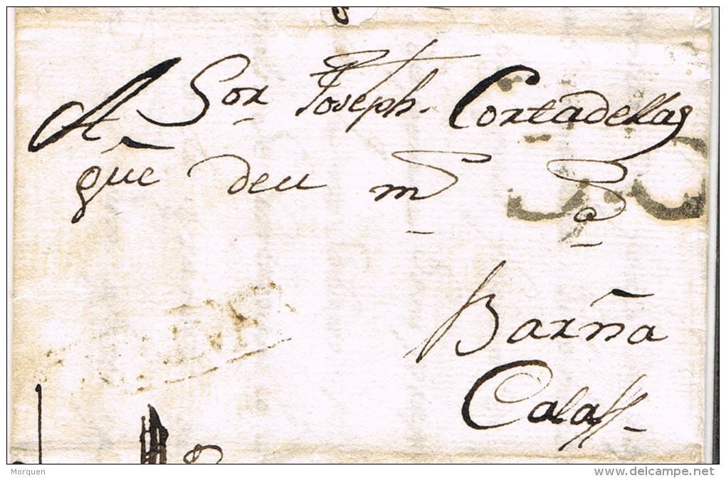 5510. Carta Entera Pre Filatelica VACARISAS (barcelona) 1792 - ...-1850 Prephilately