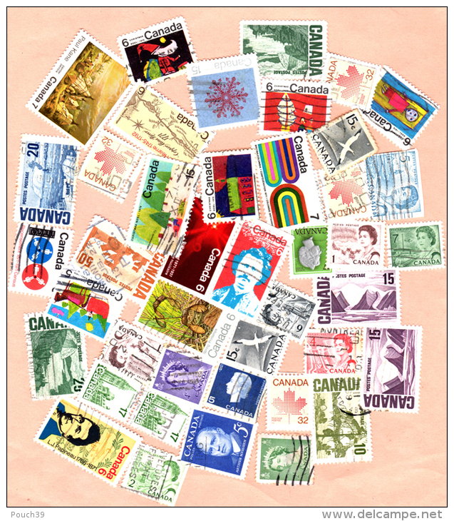 38 Timbres Du Canada - Collections