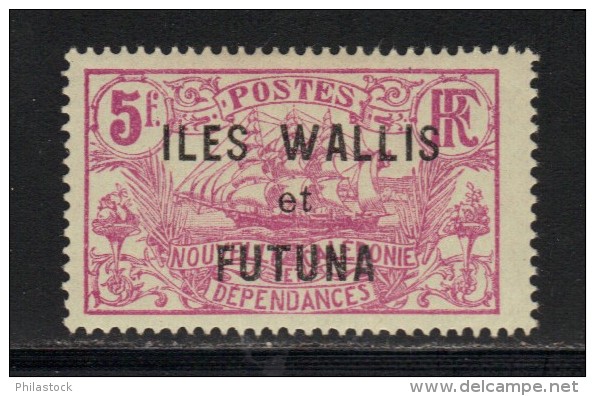 WALLIS & FUTUNA  N° 37 A * (sans Surcharge 3 Fr.) Charniére Propre Signé - Ongebruikt