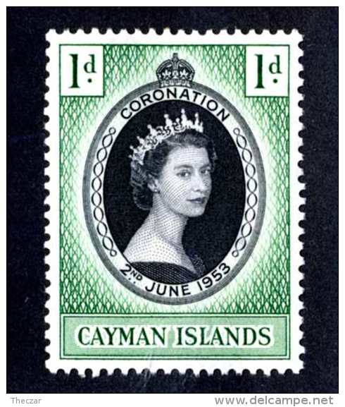 6250-x  Cayman 1953  SG #162  ~mnh** Offers Welcome! - Cayman (Isole)