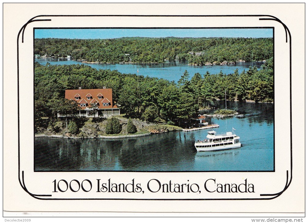 BT16318 1000 Islands Ontario Ship Bateaux   2 Scans - Thousand Islands