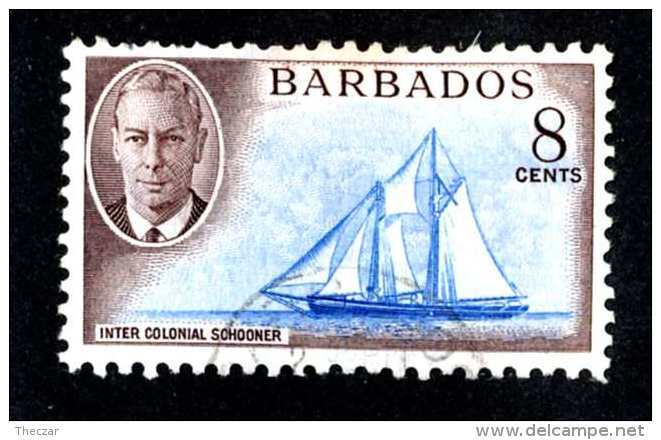 6308-x  Barbados 1950  SG #276~used Offers Welcome! - Barbades (...-1966)