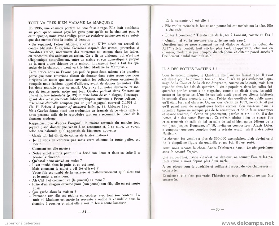 Albert Marinus Réflexion D'un  Folkkloriste 13ème Série 1968 - Livres Dédicacés