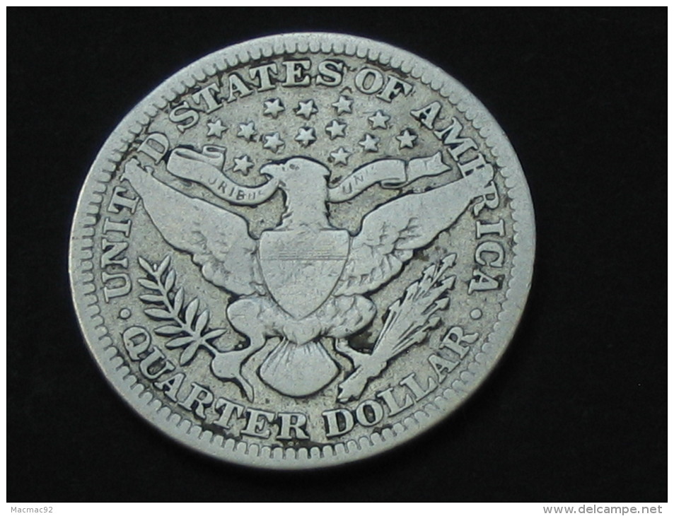 Etats-Unis -USA -  Quarter Dollar 1909 - Barber-  United States Of America - 1892-1916: Barber