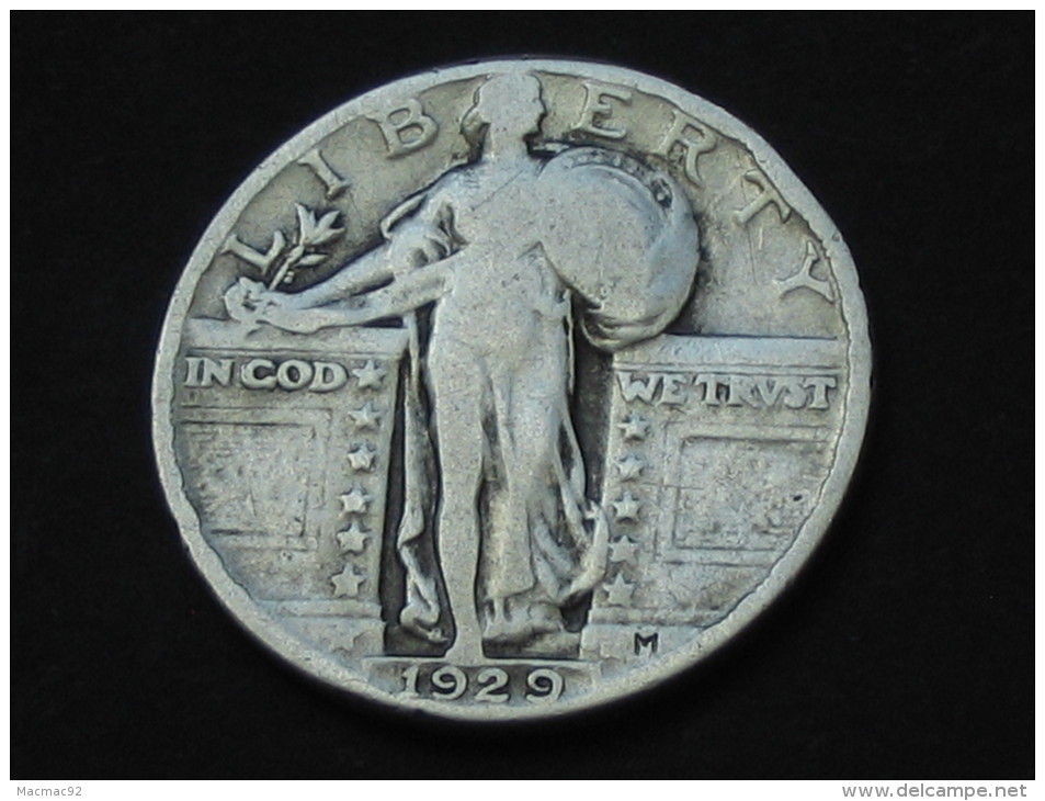 Etats-Unis -USA -  Quarter Dollar 1929 - Standing Liberty -  United States Of America - 1916-1930: Standing Liberty