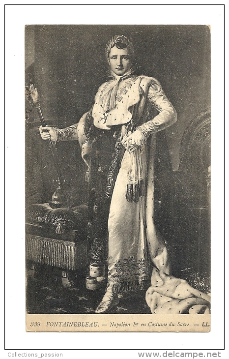 Cp, Histoire, Napoléon 1er En Costume Du Sacre - Historia