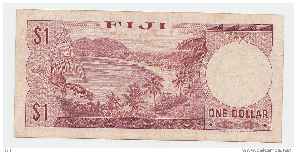 Fiji 1 Dollar 1974 VF P 71b  71 B - Fidschi