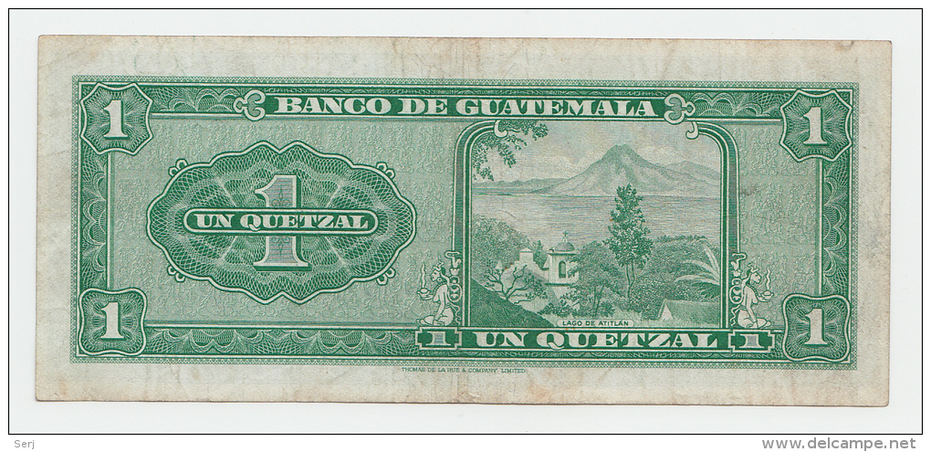 Guatemala 1 Quetzal 1969 VF P 52f - Guatemala