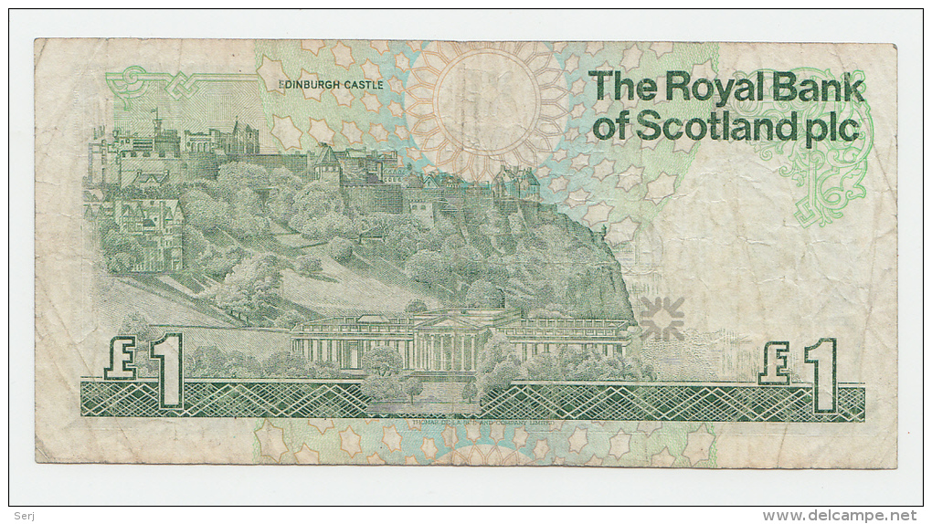 Scotland 1 Pound 1987 VF Banknote P 346 - 1 Pond