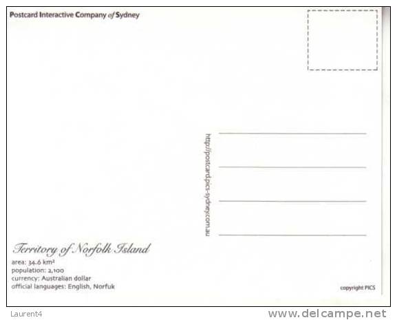 Norfolk Island Territory Map - Carte Géographique De L´ile De Norfolk - Norfolk Island