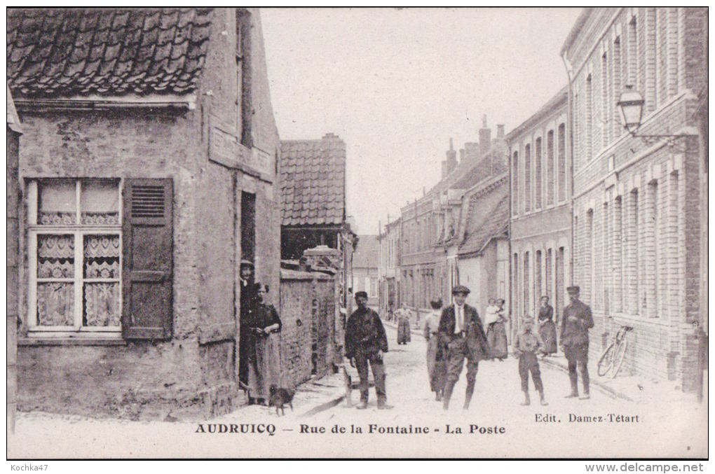 Audruicq  (62) Rue De La Fontaine La Poste CPA  Non Circulee - Audruicq