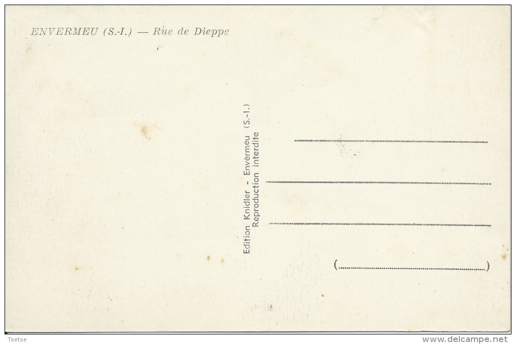 Envermeu - Rue De Dieppe  ( Voir Verso ) - Envermeu
