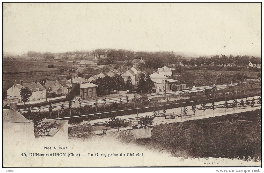 Dun-sur-Arron - La Gare , Prise Du Châtelet  ( Voir Verso ) - Dun-sur-Auron