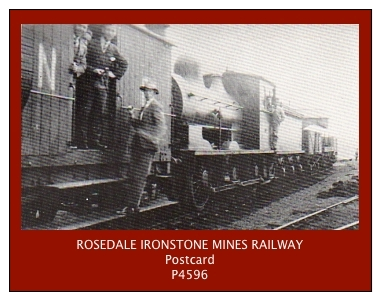 P4596  Rosedale Ironstone Mine Railway (Engine + Rolling Stock Etc.)  (c.1970’s Postcard) - Other & Unclassified