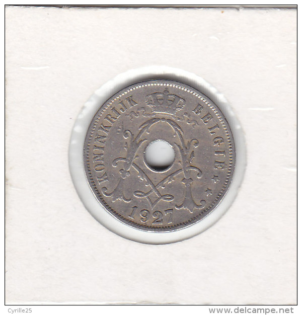 25 CENTIMES CuNi Albert I 1927 FL - 25 Centimes