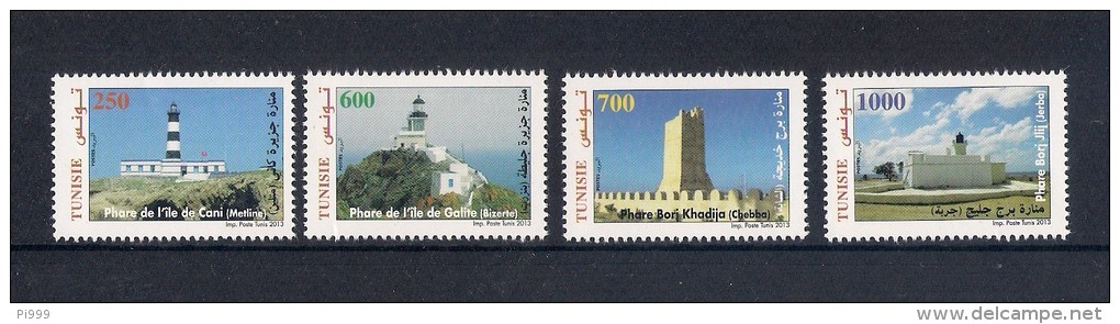 Tunisia - Fari, Lighthouses (2013) Set Of 4 Stamps (MNH) - Lighthouses