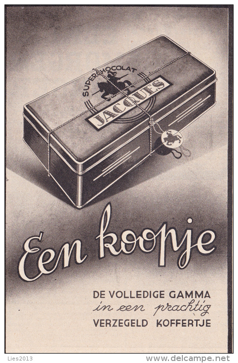 Chocolade, Reclame, Jaques, Scan Uit 2 Delen, 32 X 11 Cm - Schokolade