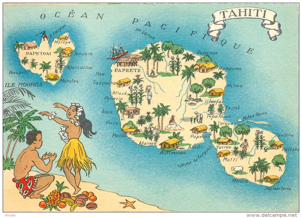 Réf : VP-2-13-501 :  Tahiti  édition Barré Et Dayez - Tahiti