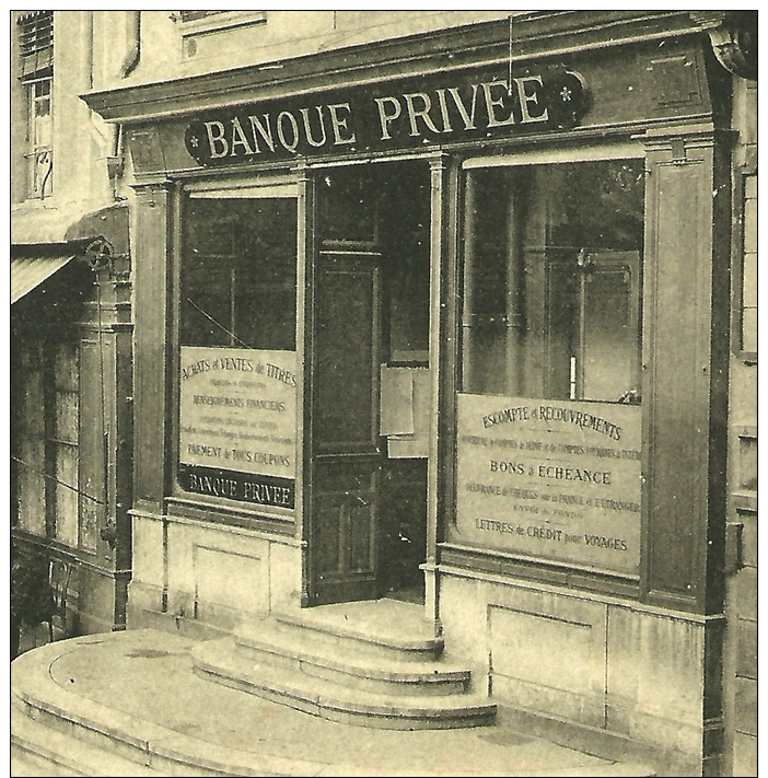 CPA 07 ANNONAY Ardèche - Place De La Liberté (BANQUE Et Café Du Commerce) ° Edition Vallée - Annonay