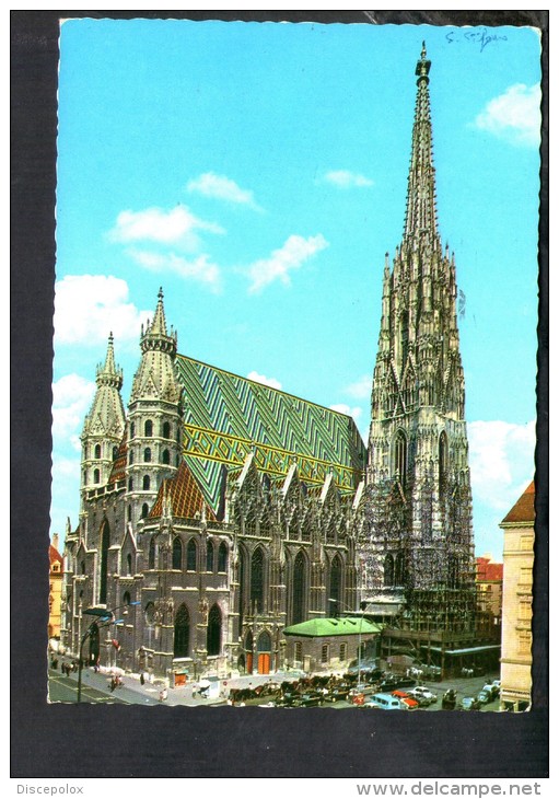 F1185 Wien, Stephansdom, St. Sthephen Cathedral With Auto Cars Voitures - Used 1965 - Stephansplatz