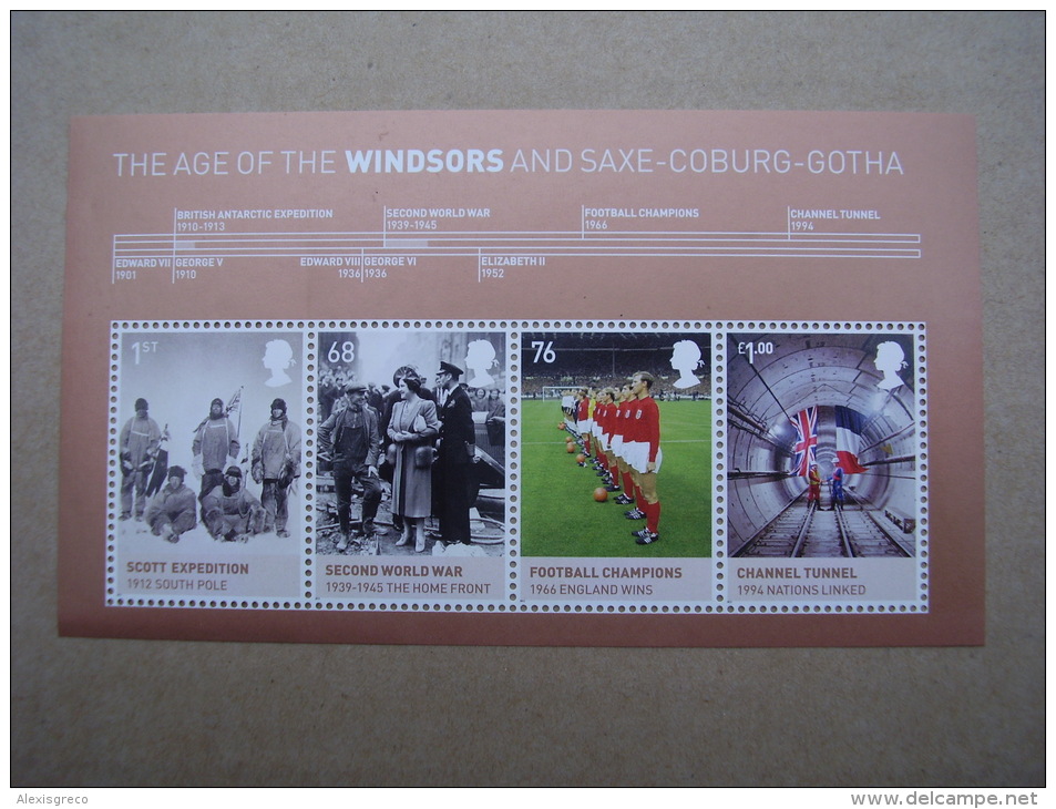 GB 2012 HOUSE OF WINDSOR  MINISHEET With FOUR VALUES To £1.00  MNH. - Blocs-feuillets