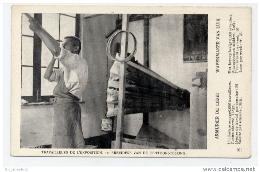 BELGIUM -ARMURIER DE LIËGE - EXPO 1910 - Feiern, Ereignisse