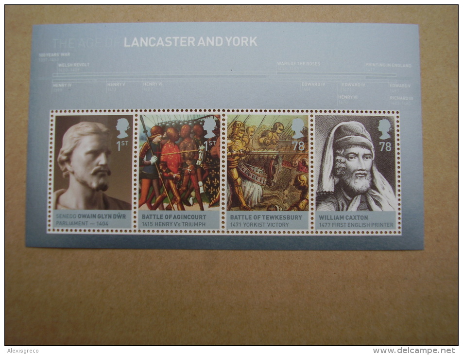 GB 2008 HOUSE OFLANCASTER & YORK  MINISHEET With FOUR VALUES To 78p  MNH. - Blocs-feuillets