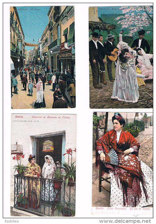 Coleccion De 30 Postales De Sevilla De Primeros De Siglo XX De Sevilla - Sevilla