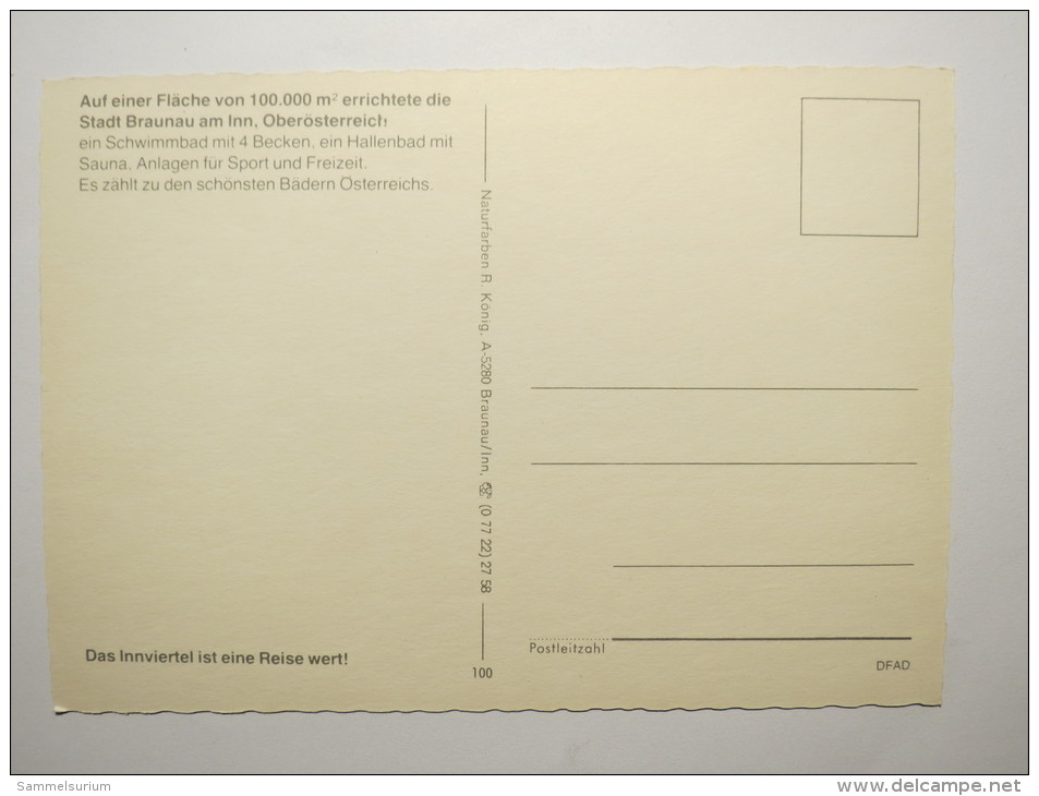 (4/1/9) AK "Braunau" Freizeitzentrum Mit 8 Ansichten - Braunau