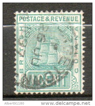 GUYANE BRITANIQUE 1c Vert 1891-1902 N°80 - Guyana Britannica (...-1966)