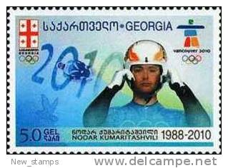 Georgia 2010 Kumaritashvili Winter Olympic Games Vancouver 1v MNH NEW - Georgia